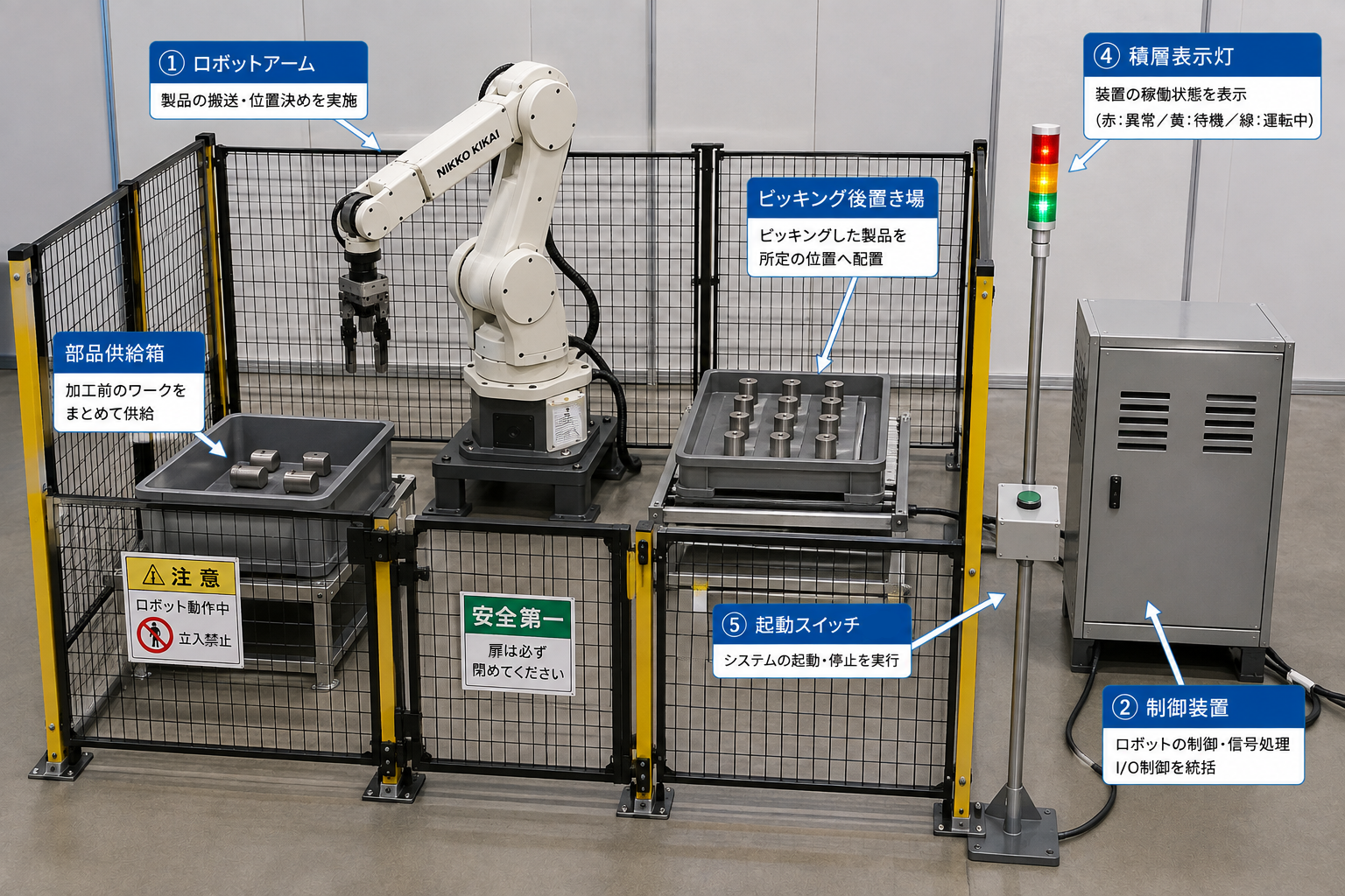 5つの自動化システム構成 構成図