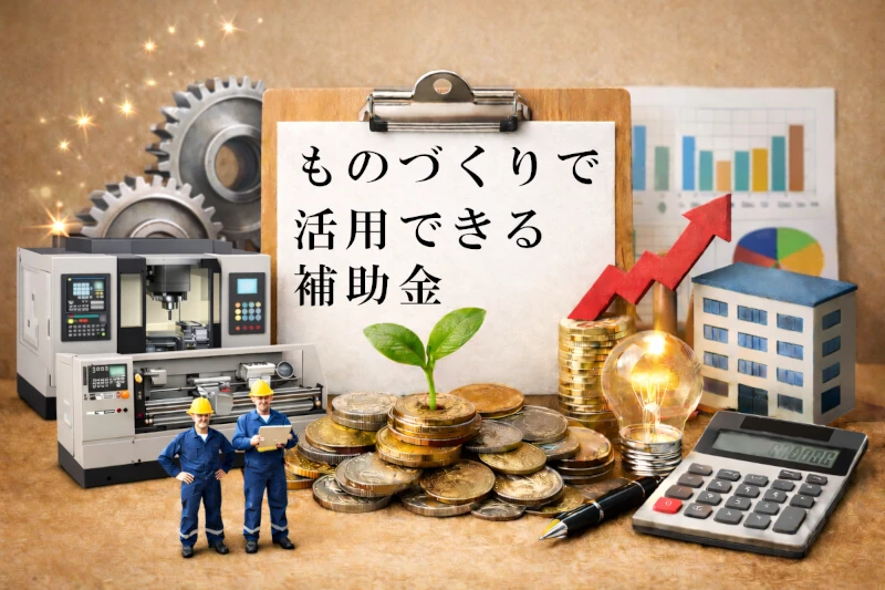 ものづくりで活用できる補助金（イメージ）